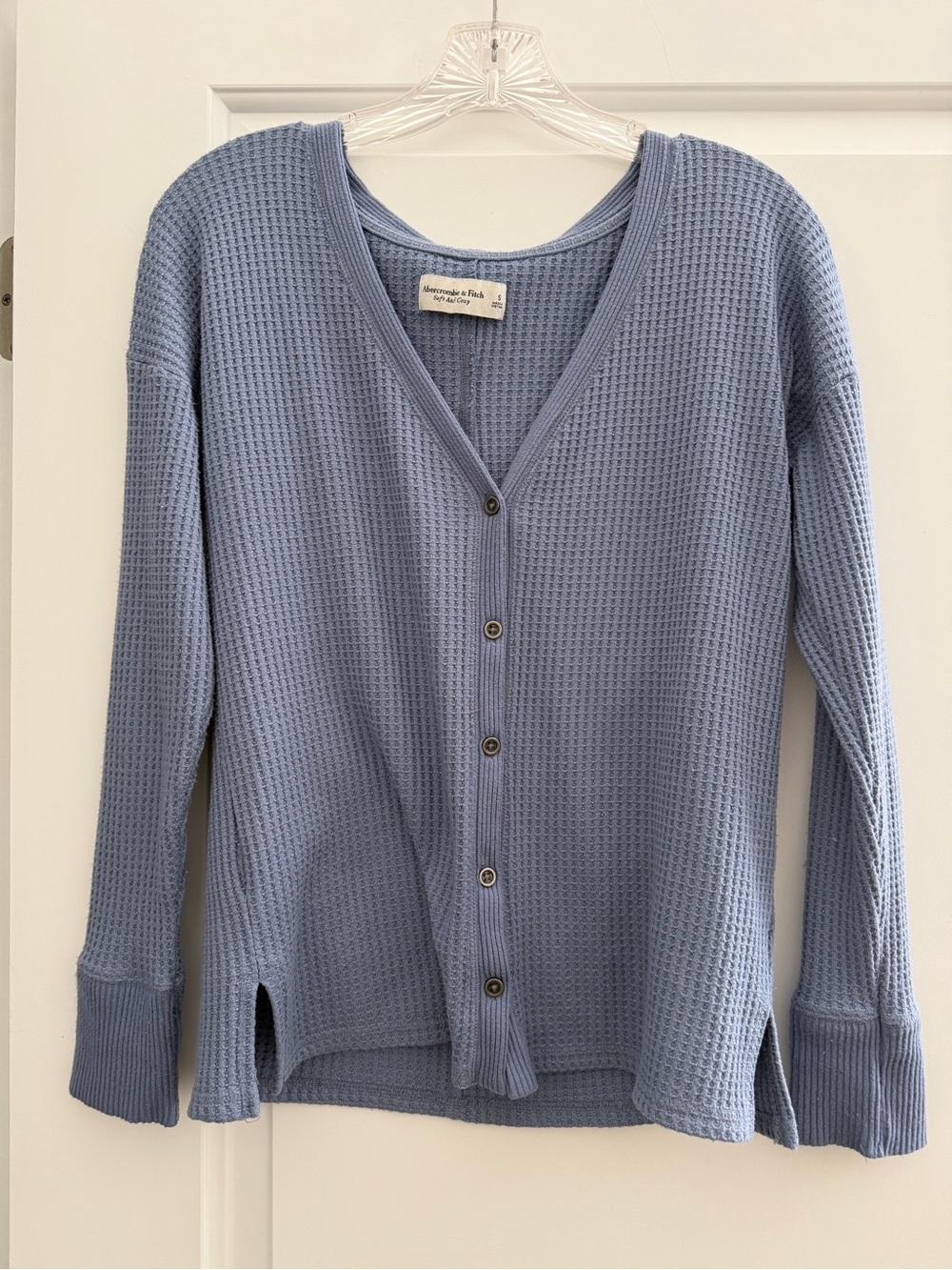 Abercrombie & Fitch Soft A&F Cozy Waffle Thermal Cardigan